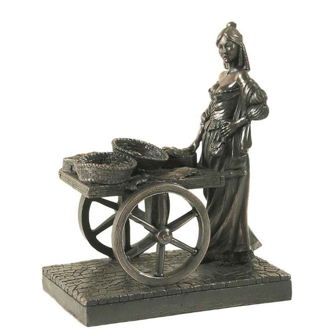 6.5” Molly Malone Bronze Statue - Image 2