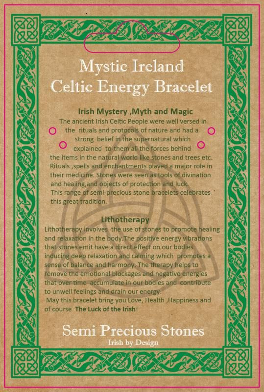 Amethyst Stone Celtic Energy Bracelet - Image 3
