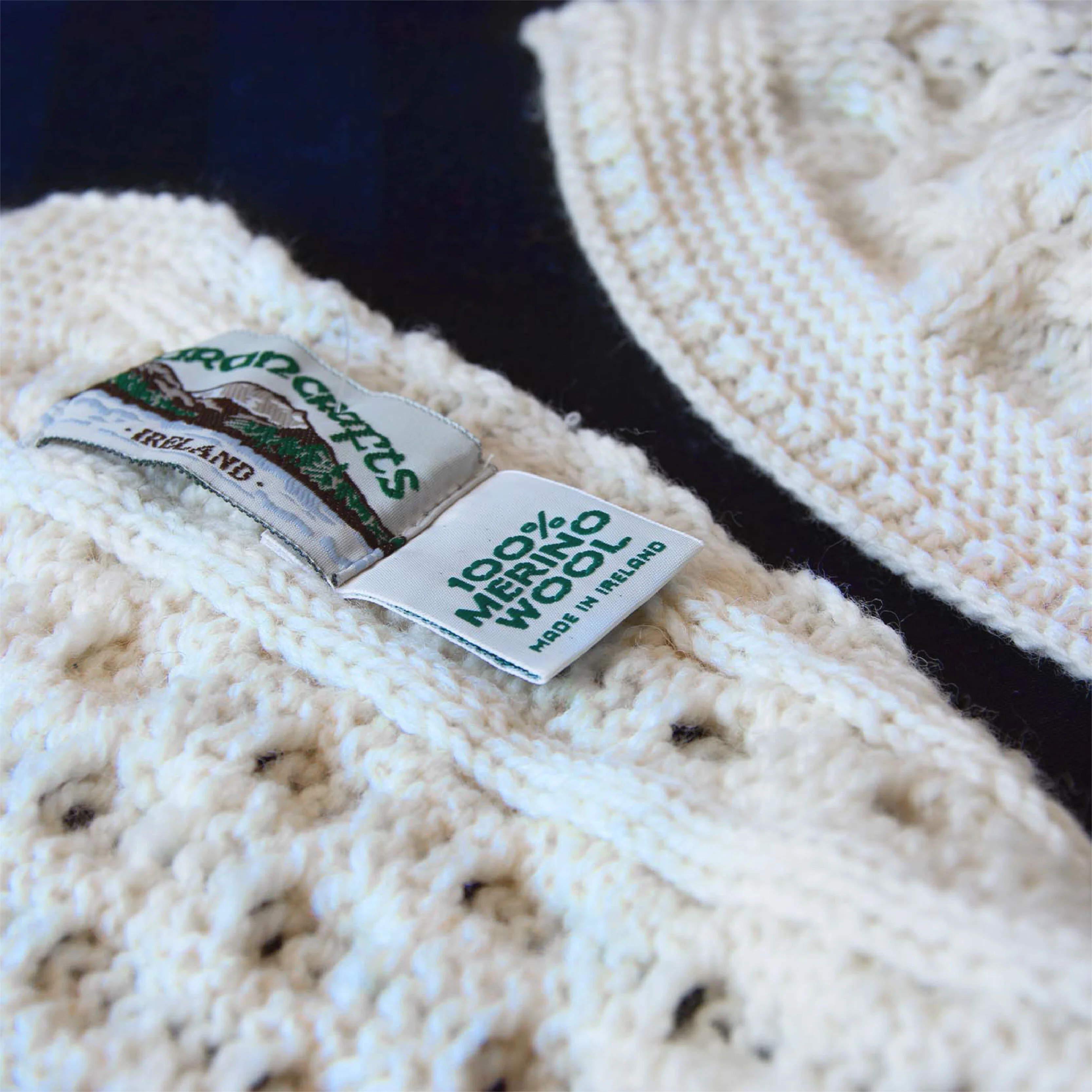 Aran Merino Honeycomb Scarf - Image 3