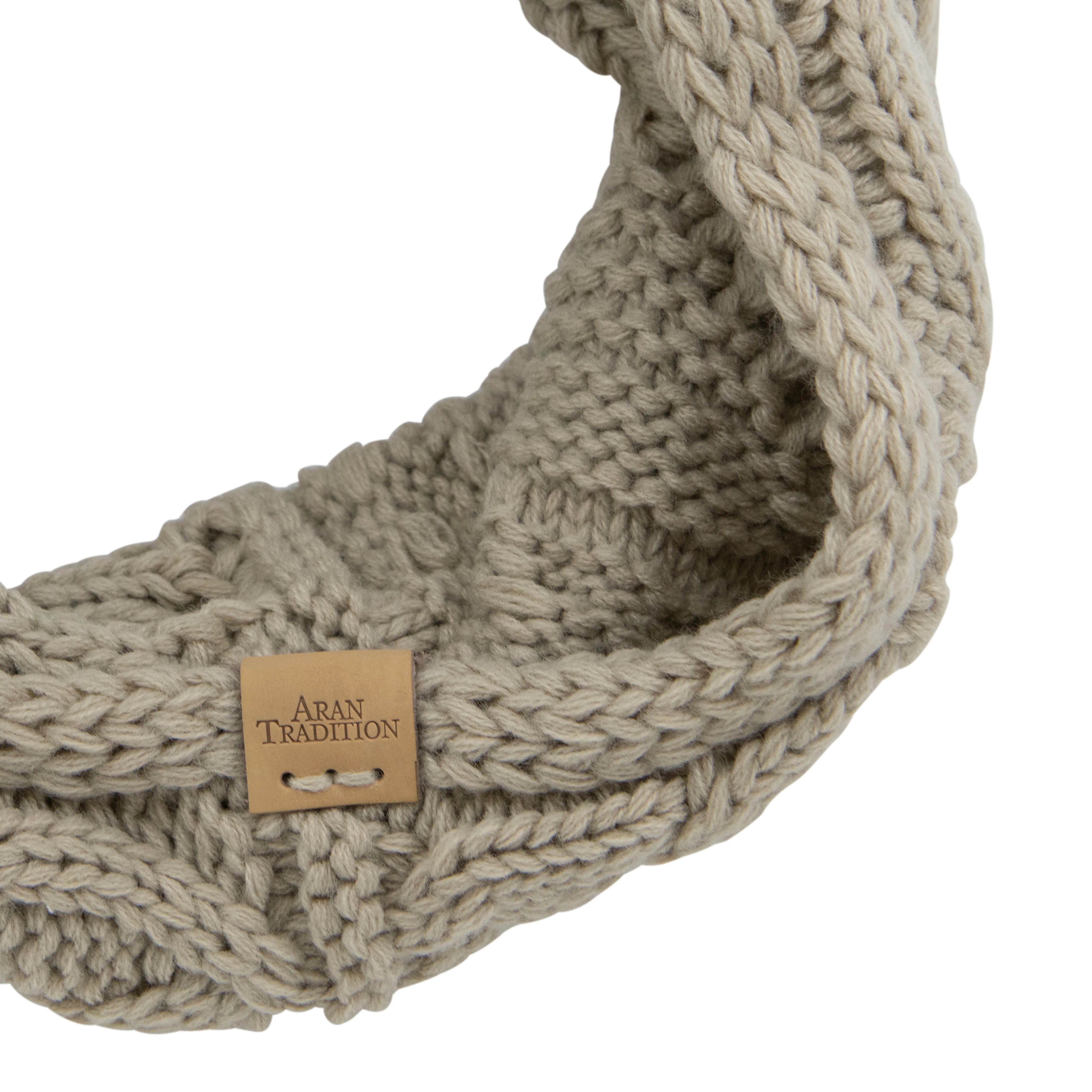 Aran Oatmeal Cable Snood - Image 2