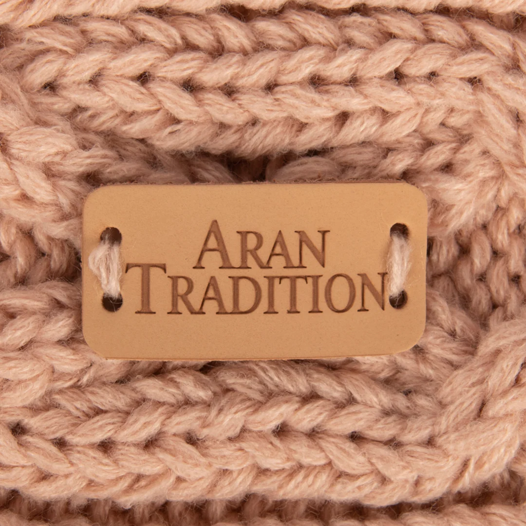 Aran Style Knit Blush Headband - Image 3