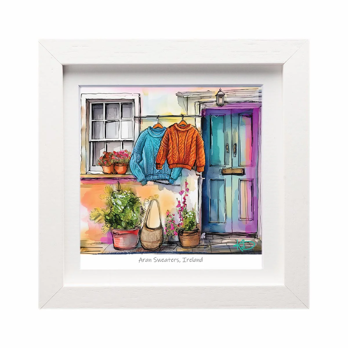 Aran Sweaters Ireland 6x6 Framed Print