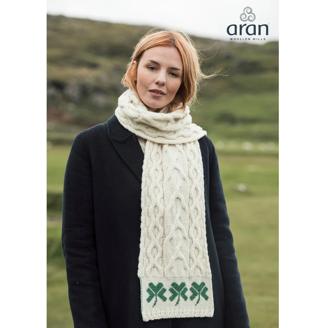 Aran Woollen Mills Shamrock Scarf - Image 2