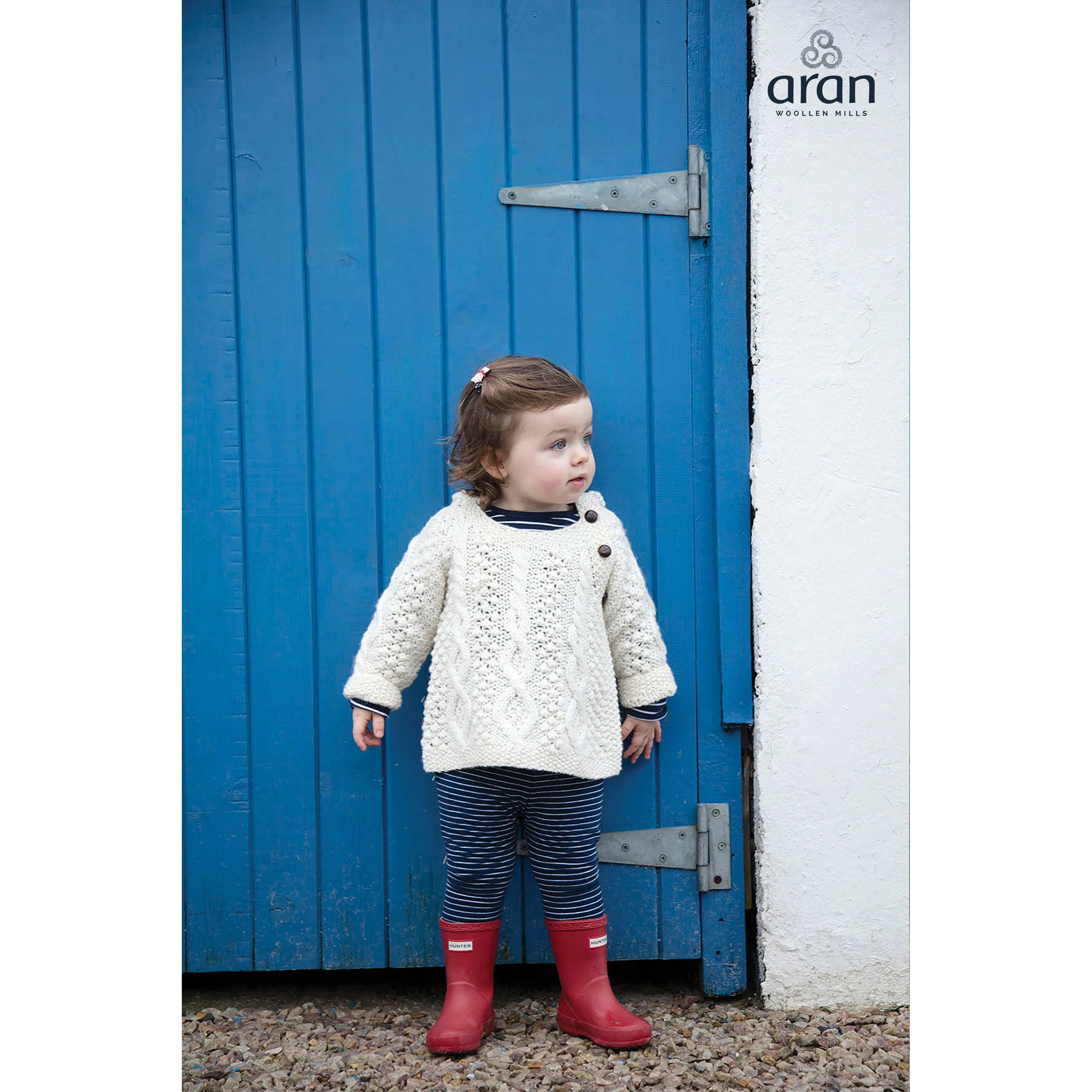 Baby Aran Side-Fastening Hoodie - Image 6
