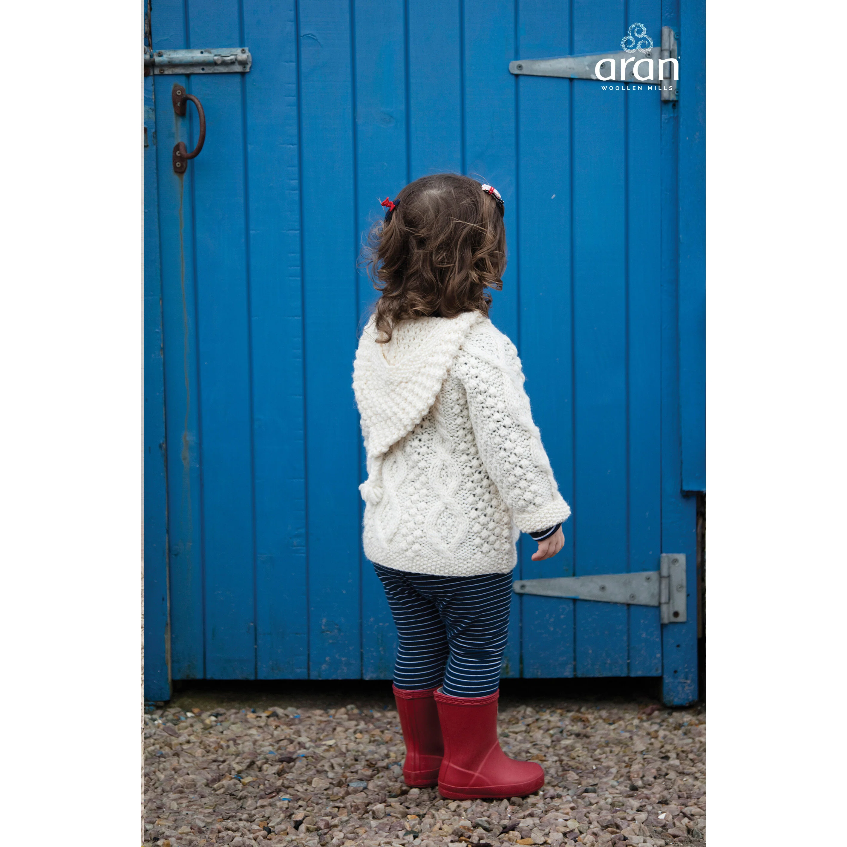 Baby Aran Side-Fastening Hoodie - Image 7