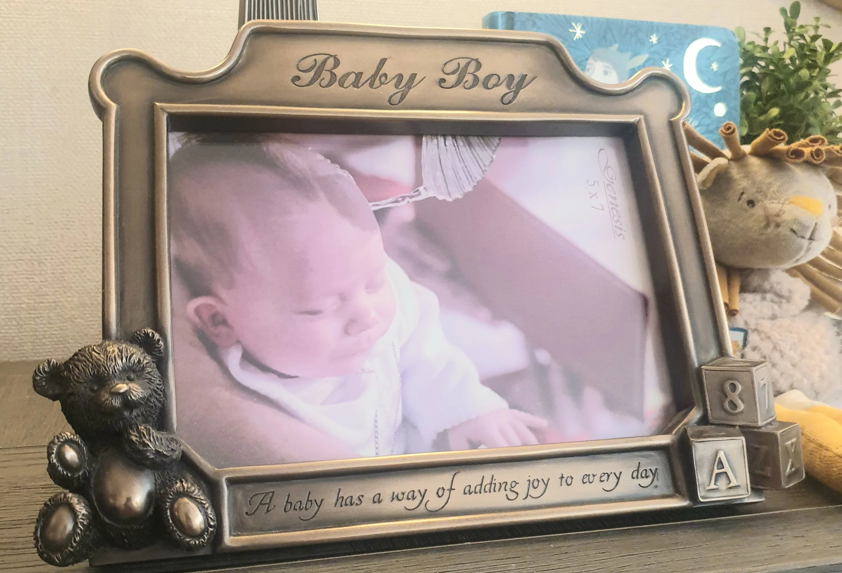 Baby Boy Bronze Frame - Image 2