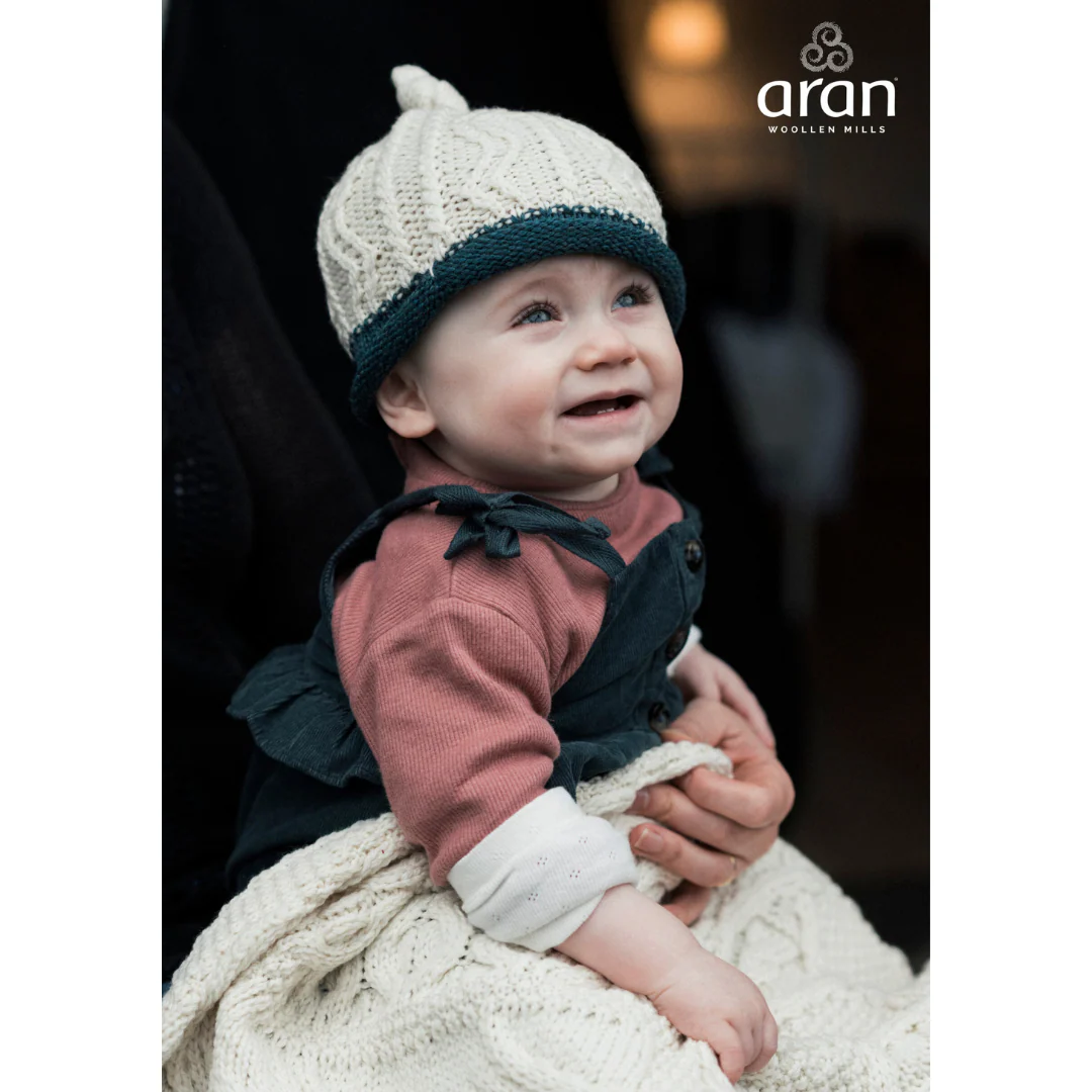 Baby Super Soft Two Tone Merino Wool Hat - Image 3