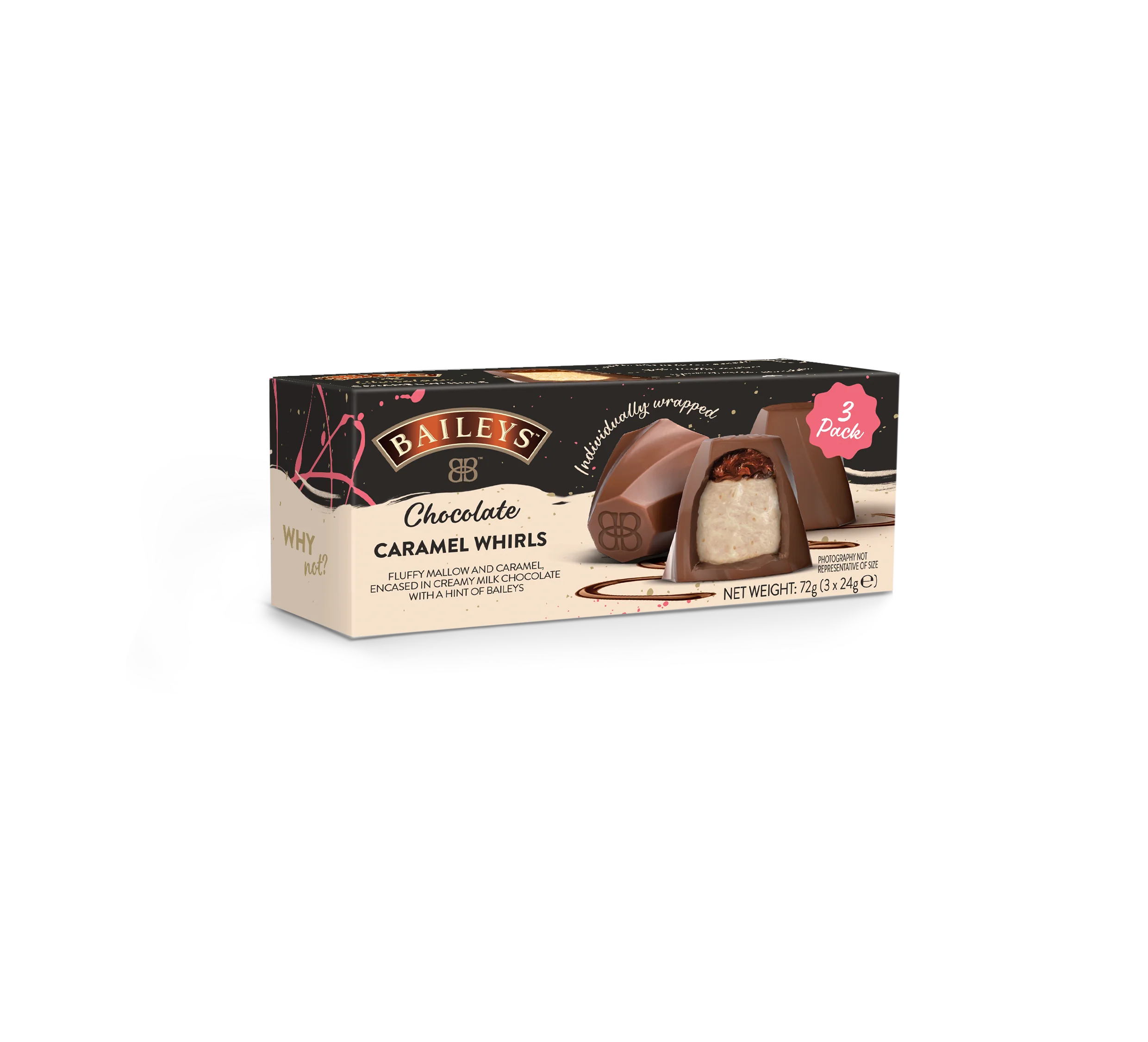 Baileys Milk Chocolate Caramel Whirls 3 Pack