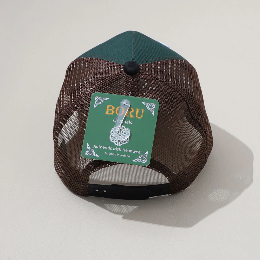 Baseball Trucker Cap Green & Brown - Image 3