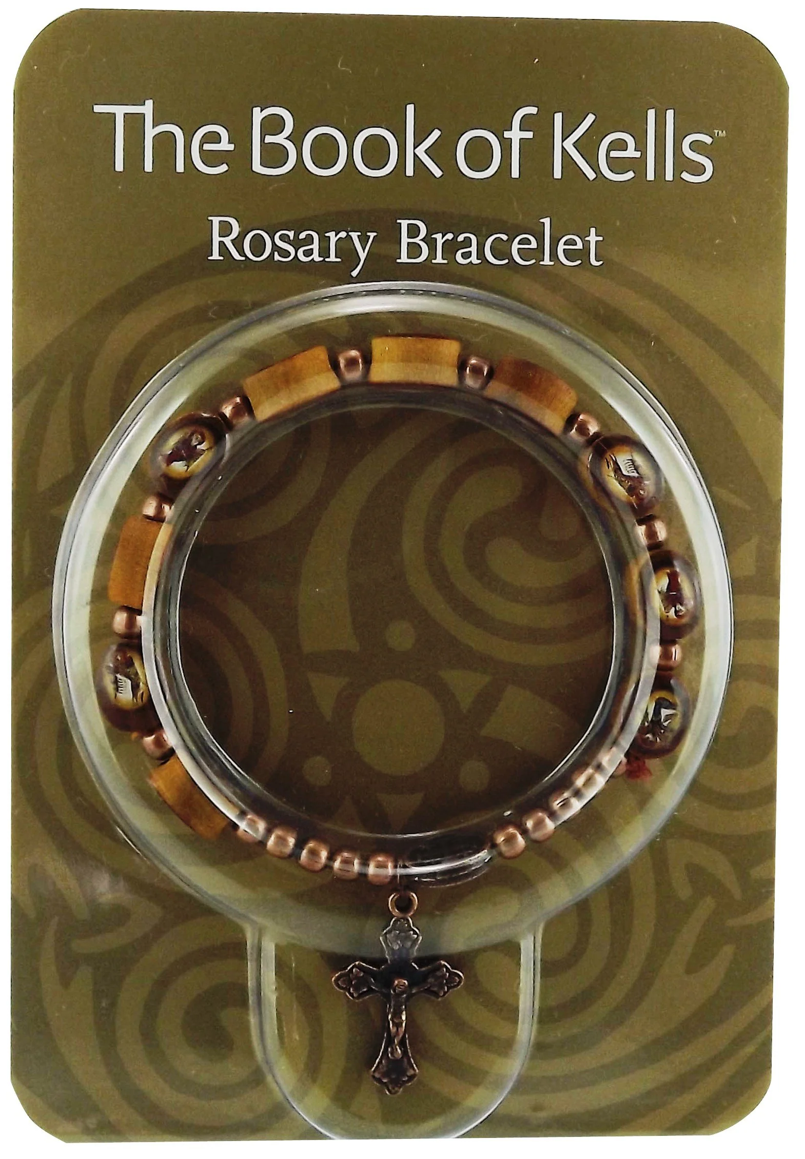 Book Of Kells Wooden Rosary Bracelet - Image 2