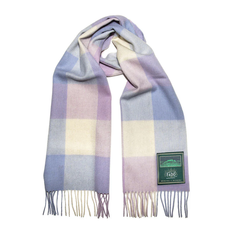 Box Brushed Woollen Scarf Lilac