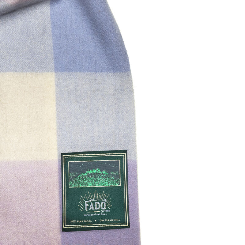 Box Brushed Woollen Scarf Lilac - Image 2