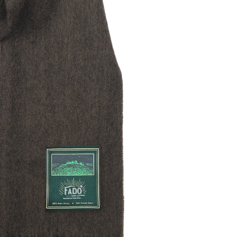 Brushed Woollen Tartan Scarf Green - Image 2
