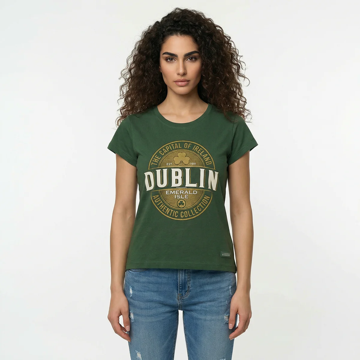 Capital Dublin Forest Green Women's T-Shirt - Image 2