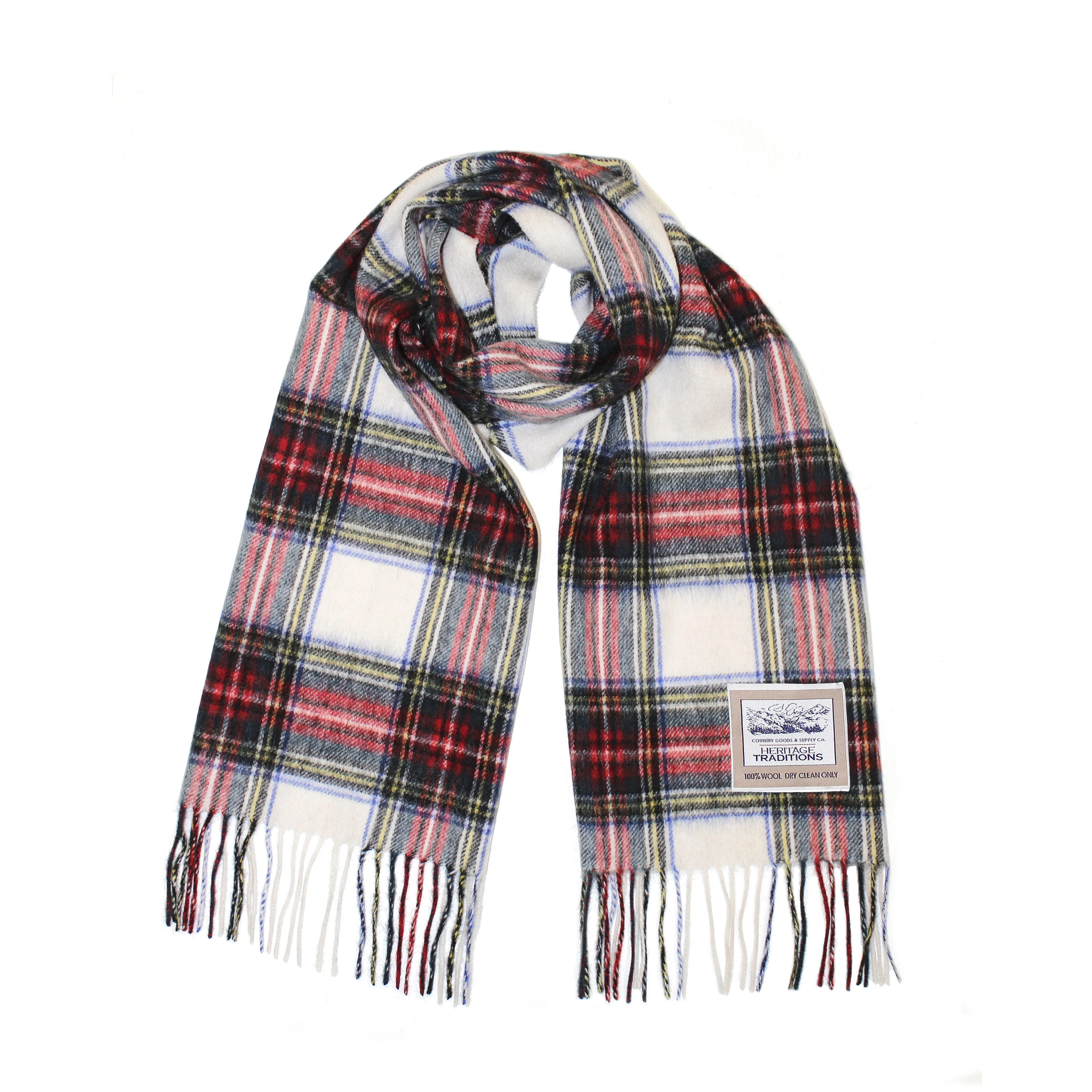 Carrolls Irish Designs Wool Scarf White - Image 4