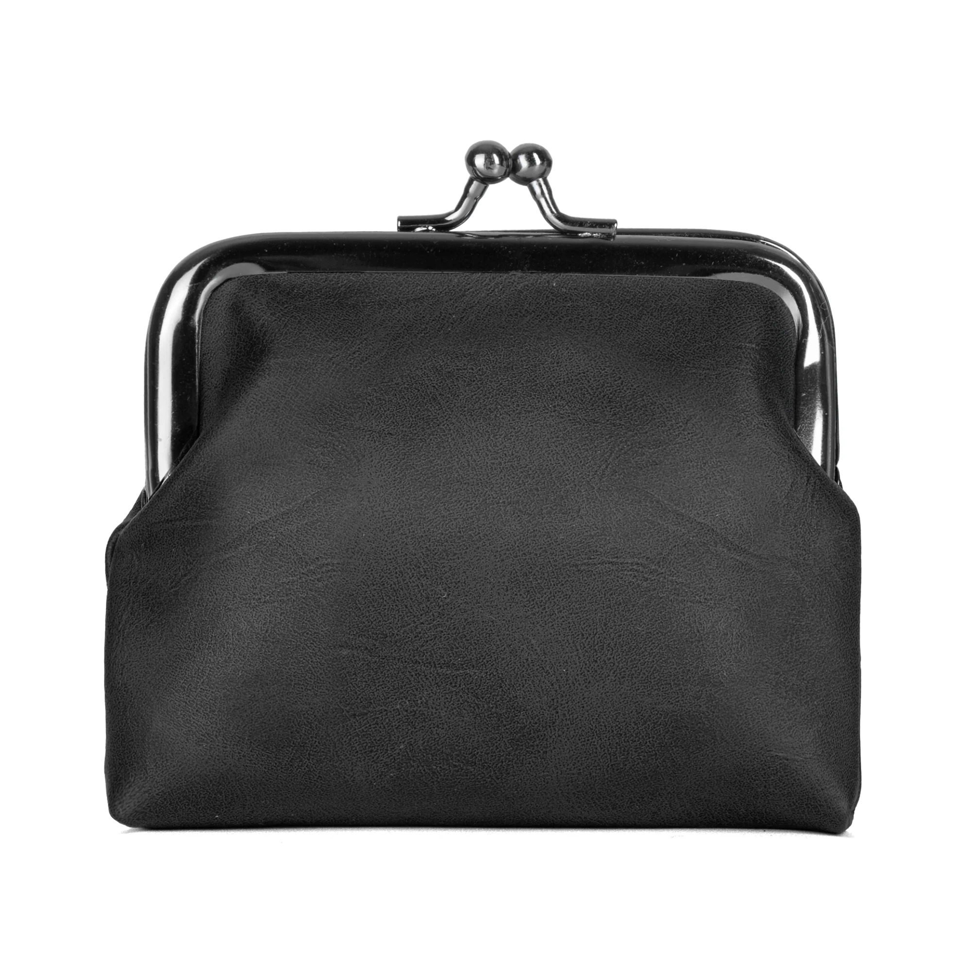 Celtic Crafts Ireland Black Leather Clasp Coin Purse - Image 3