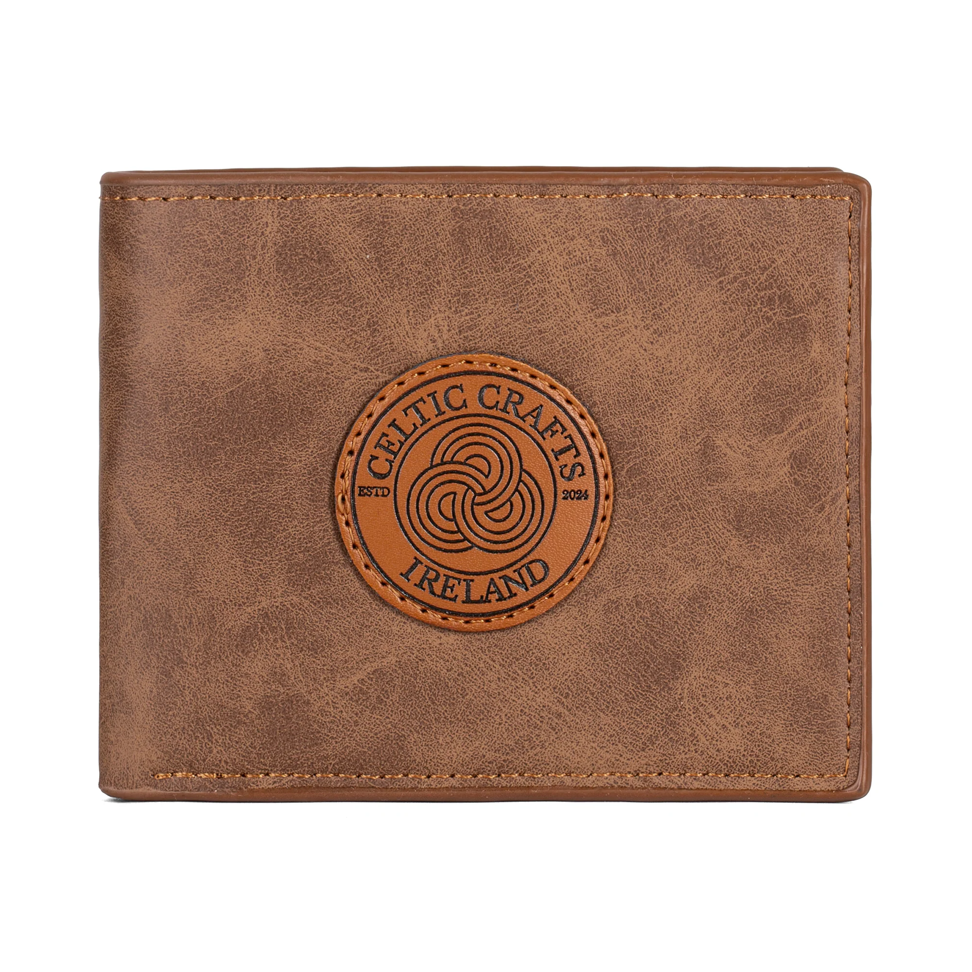 Celtic Crafts Ireland Brown Leather Wallet