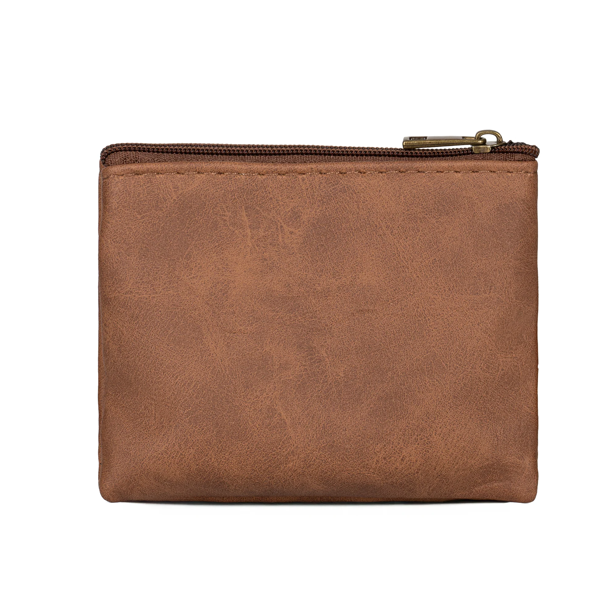 Celtic Crafts Ireland Brown Leather Zip Coin Purse - Image 3