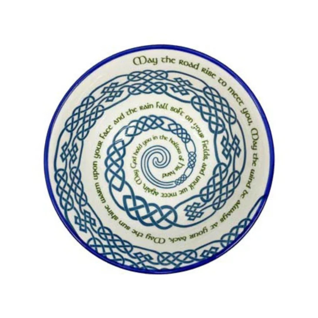 Celtic Irish Blessing Spiral Bowl - Image 2