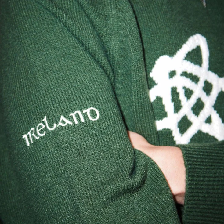 Celtic Knot Sage Crew Neck Jumper - Image 7