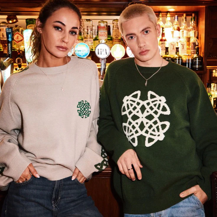 Celtic Knot Stone Crew Neck Jumper - Image 2