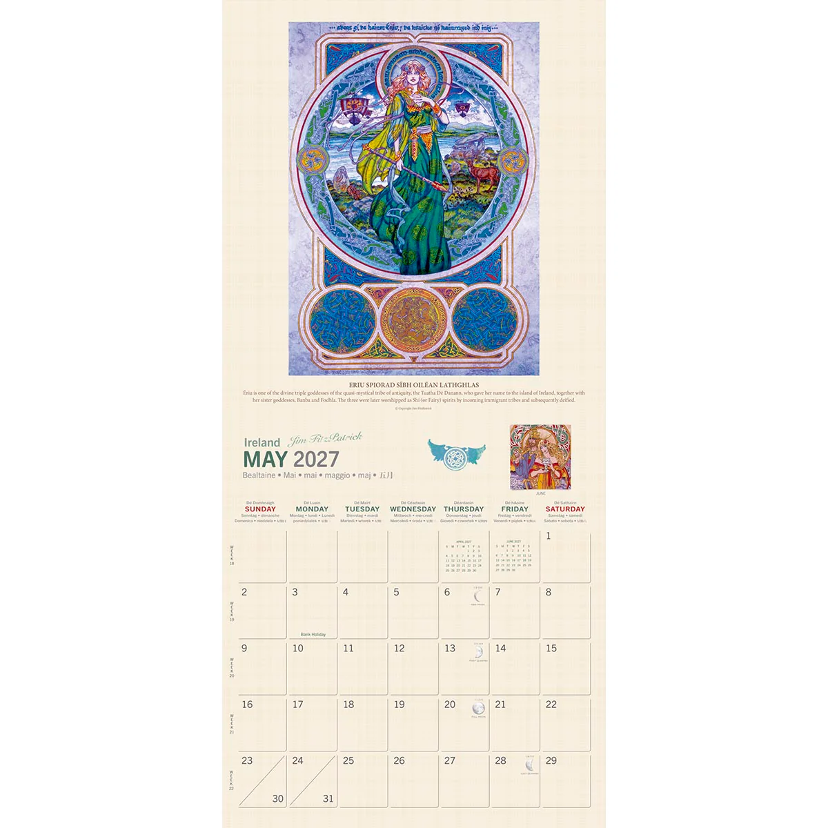 Celtic Mythology Large Calendar 2027 - Image 2
