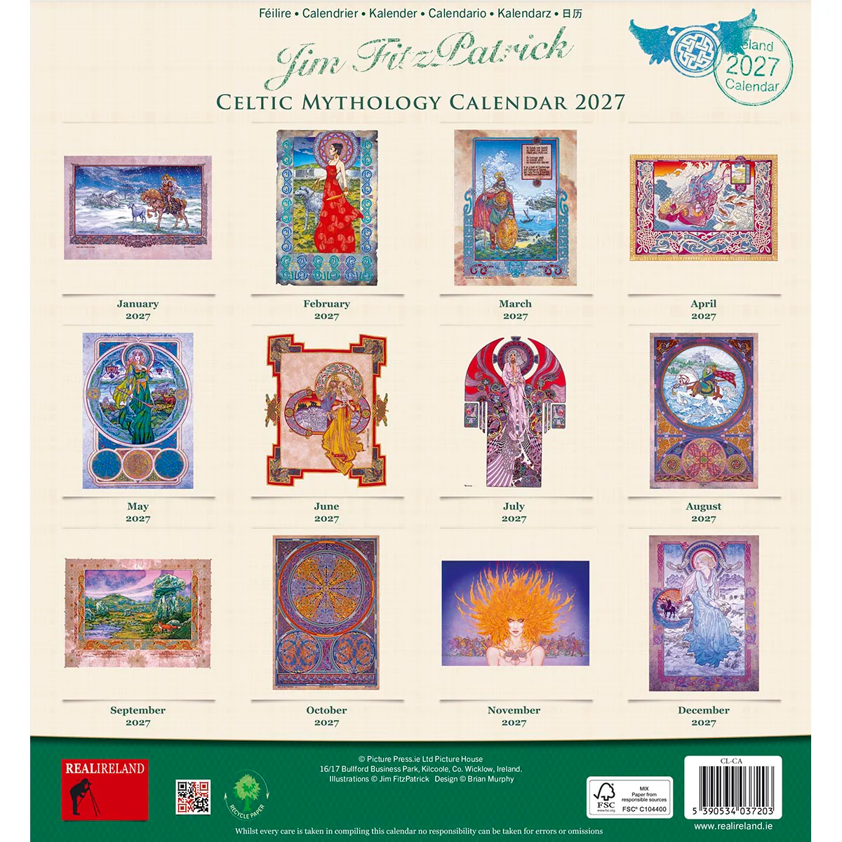 Celtic Mythology Large Calendar 2027 - Image 3