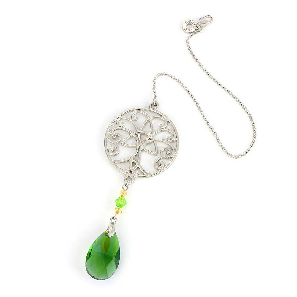 Celtic Ore Irish Suncatcher With Tree Of Life Detail