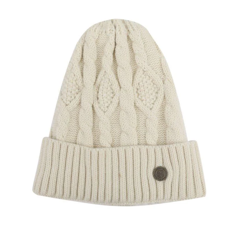 Celtic Weave Unisex Beanie Cream