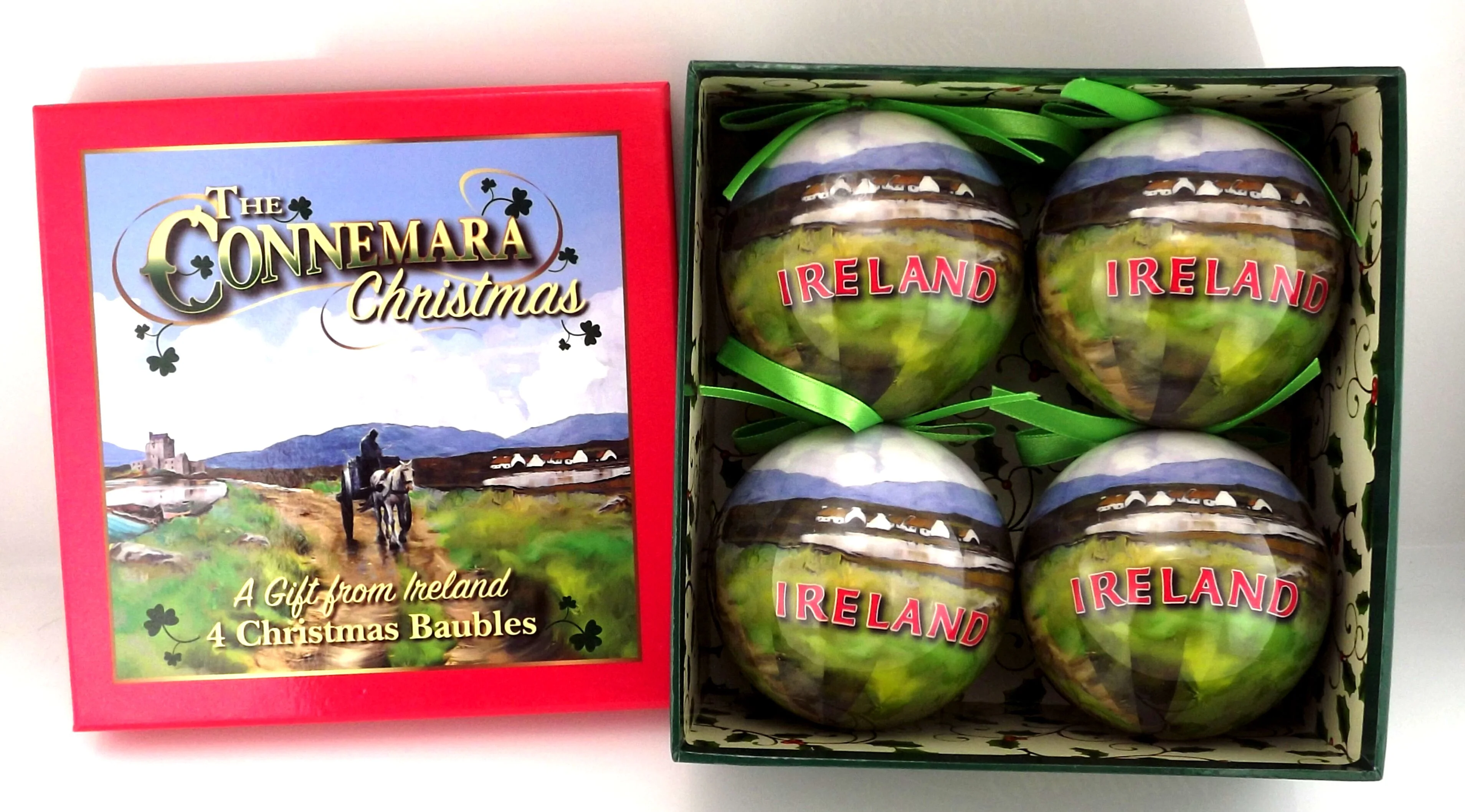 Christmas Landscape Scene Set Of 4 Decorations - Image 3