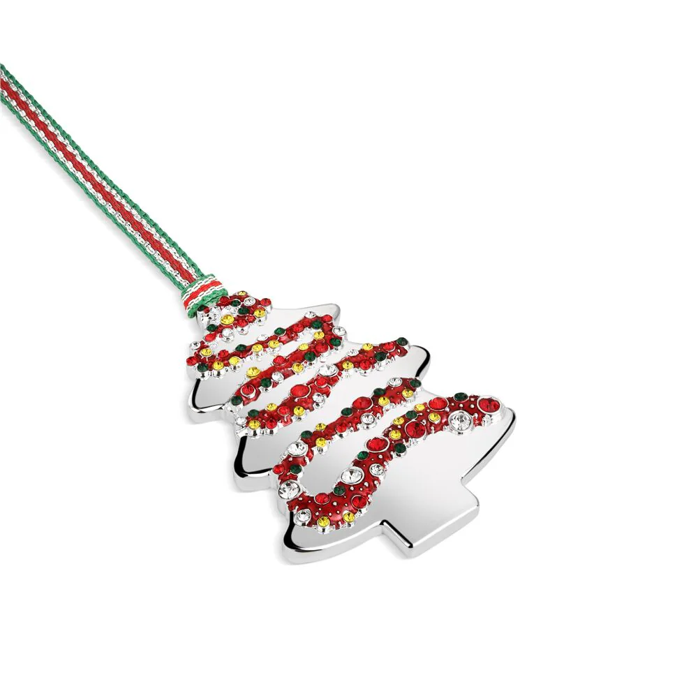 Christmas Tree With Coloured Stones Ornament - Image 2