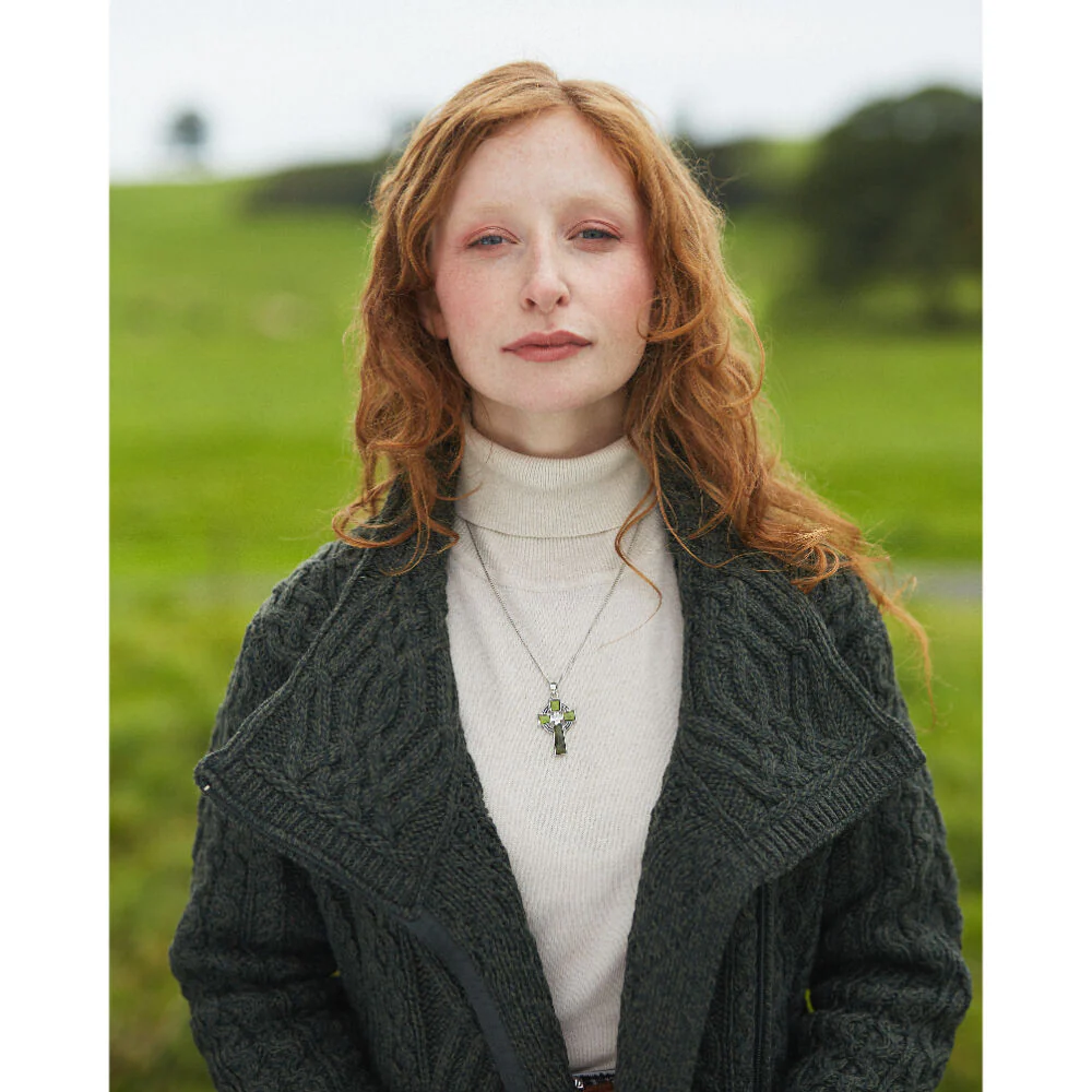 Connemara Marble Cross Necklace - Image 2