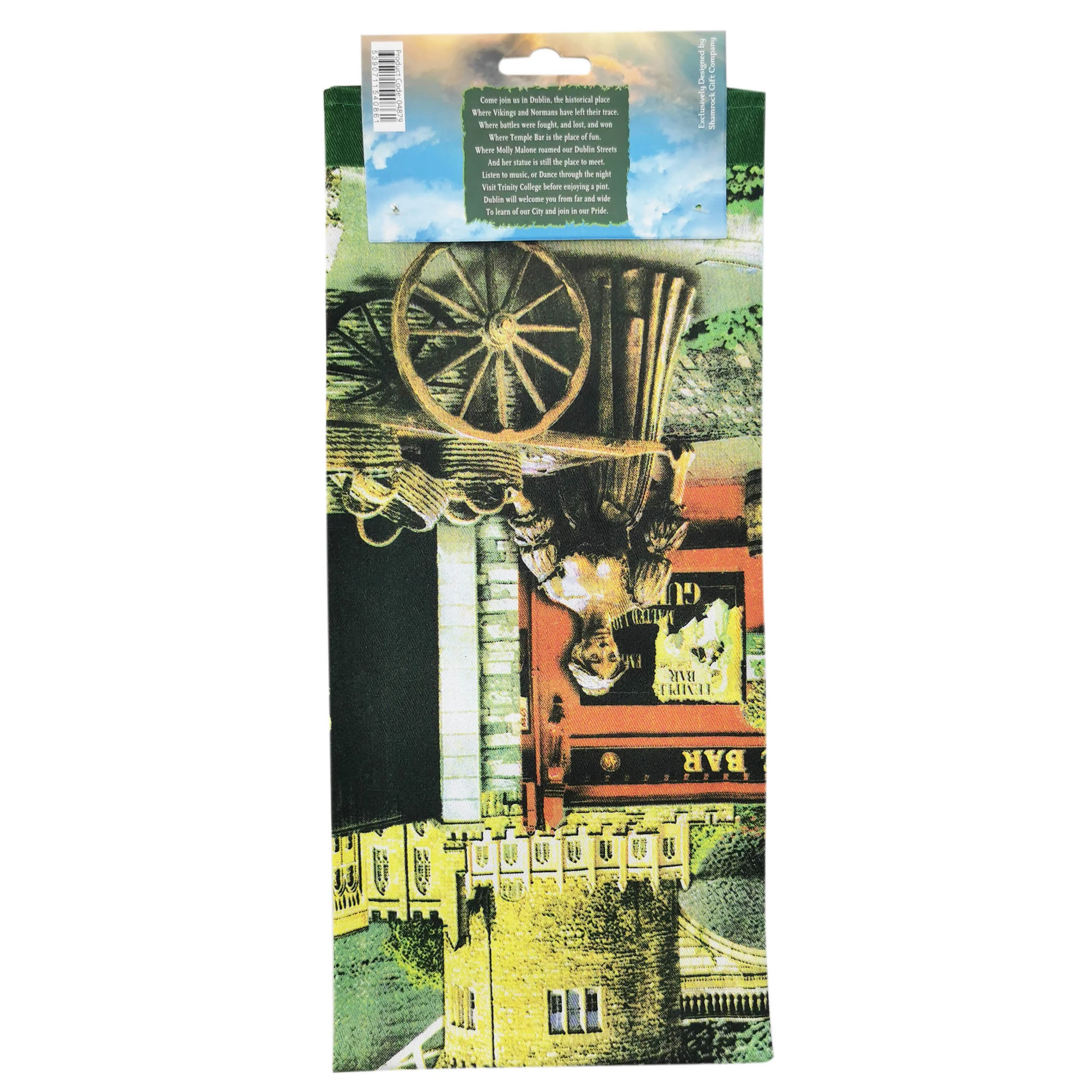 Dublin Montage Landmarks Cotton Tea Towel - Image 3