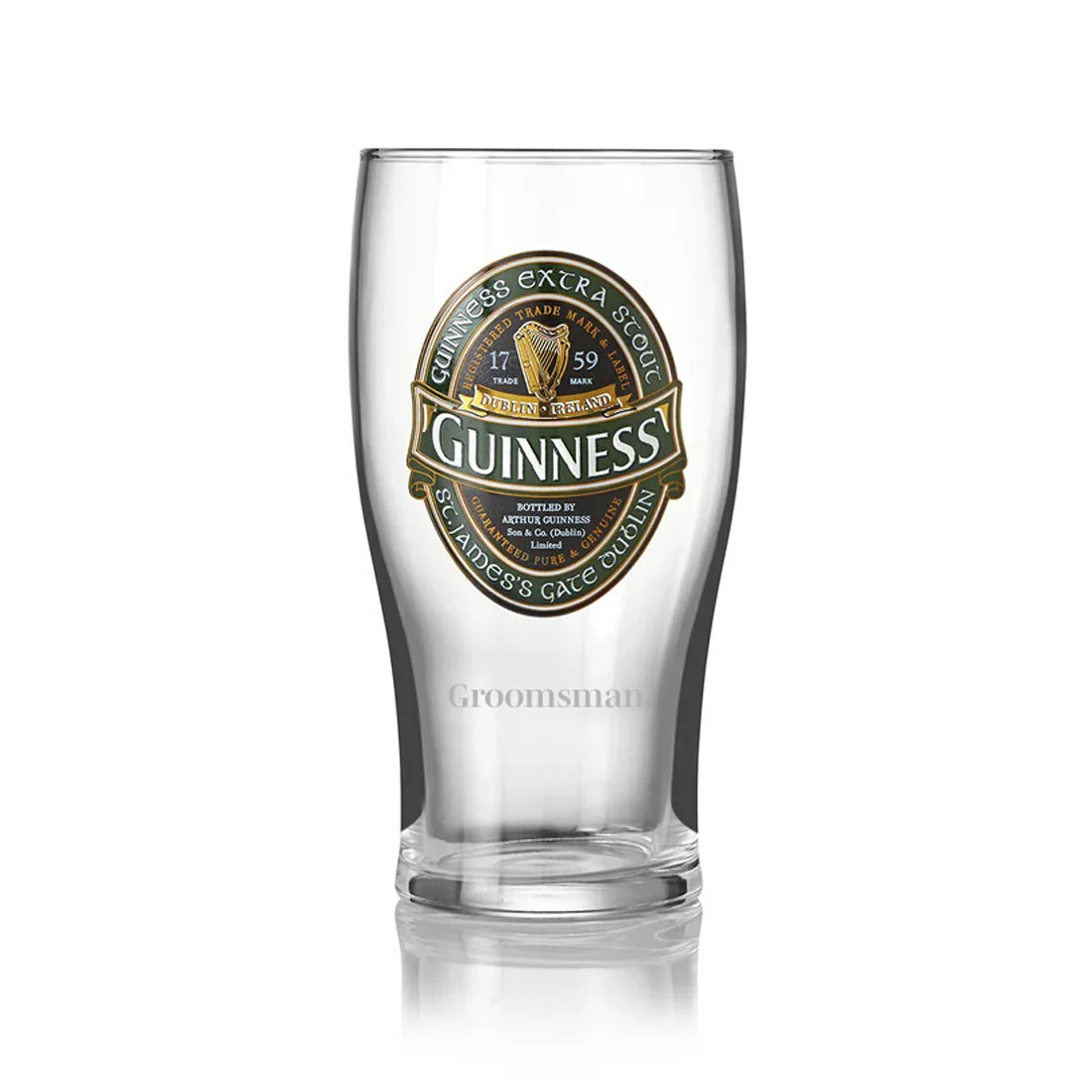Engraved Guinness Ireland Pint Glass In Giftbox - Image 3