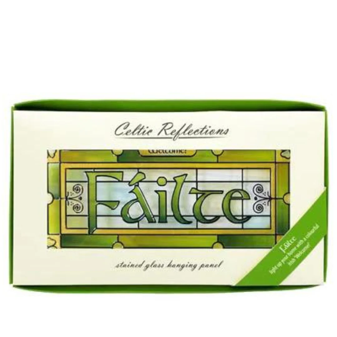 Failte Stained Glass Suncatcher Plaque - Image 2