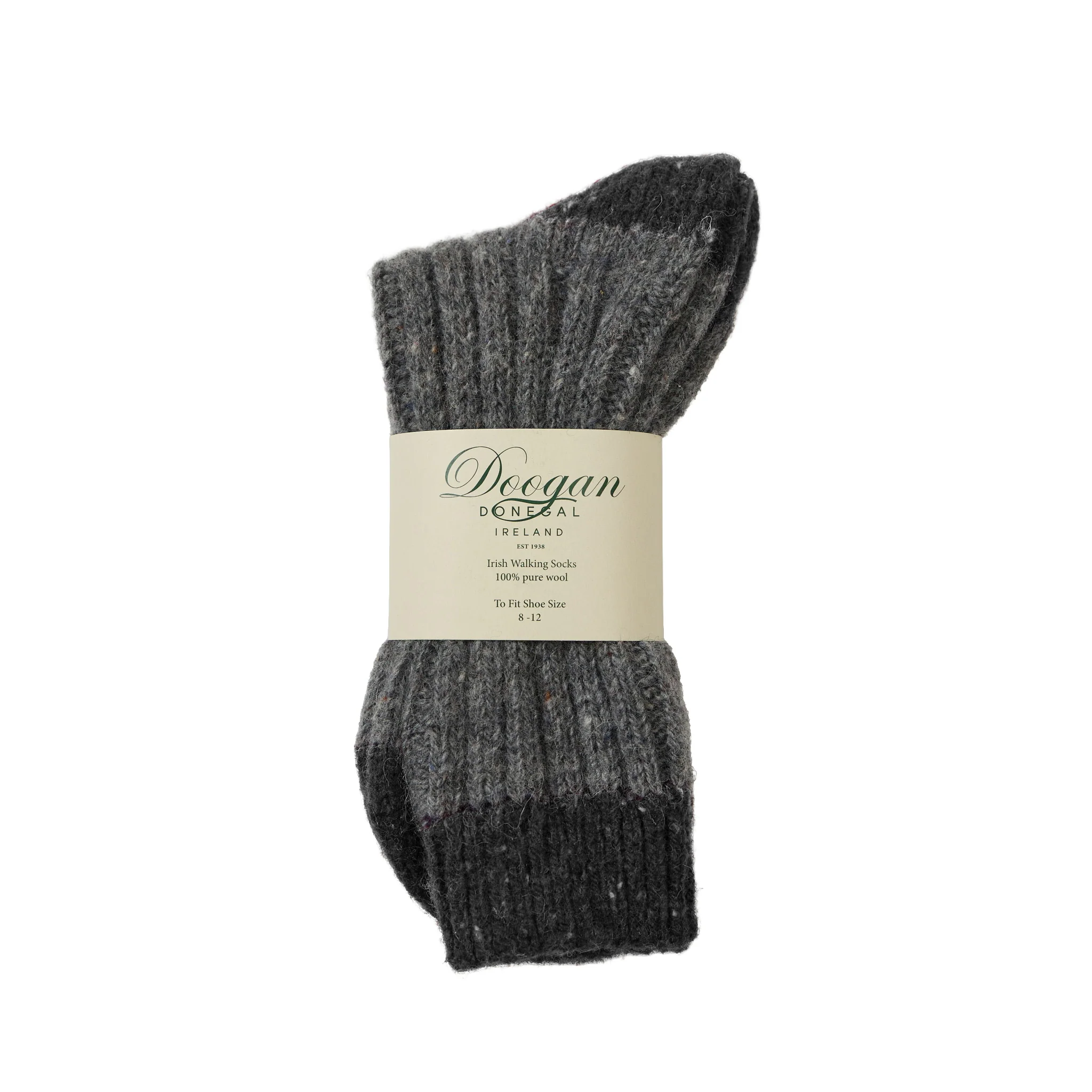 Flecked Two Toned Graphite Socks - Image 2
