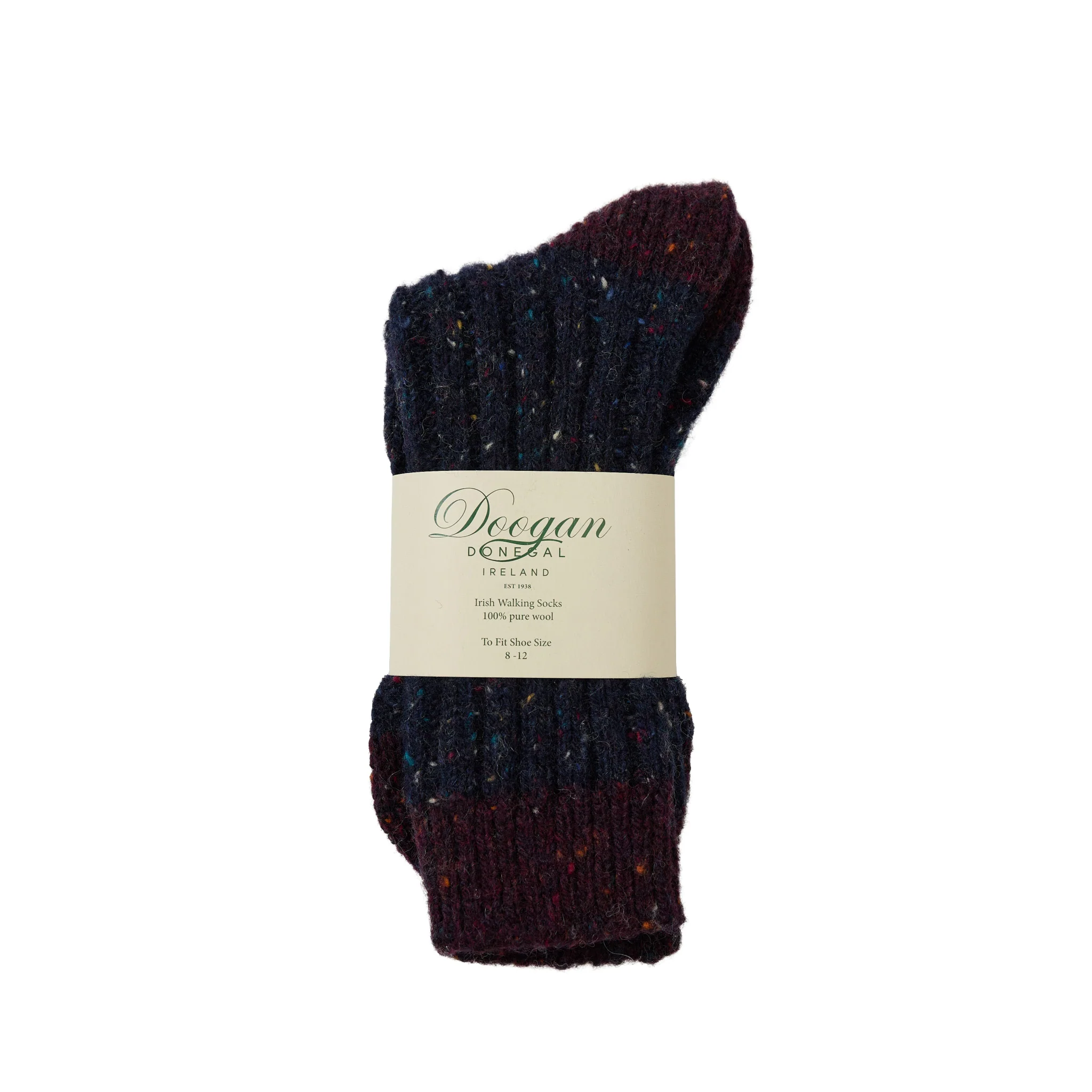 Flecked Two Toned Navy Socks - Image 2