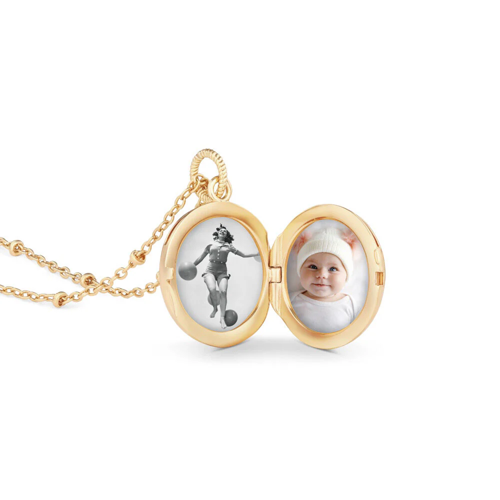 Gold Plated Amy Huberman Newbridge Silverware Locket With Sun Moon & Stars Design - Image 4