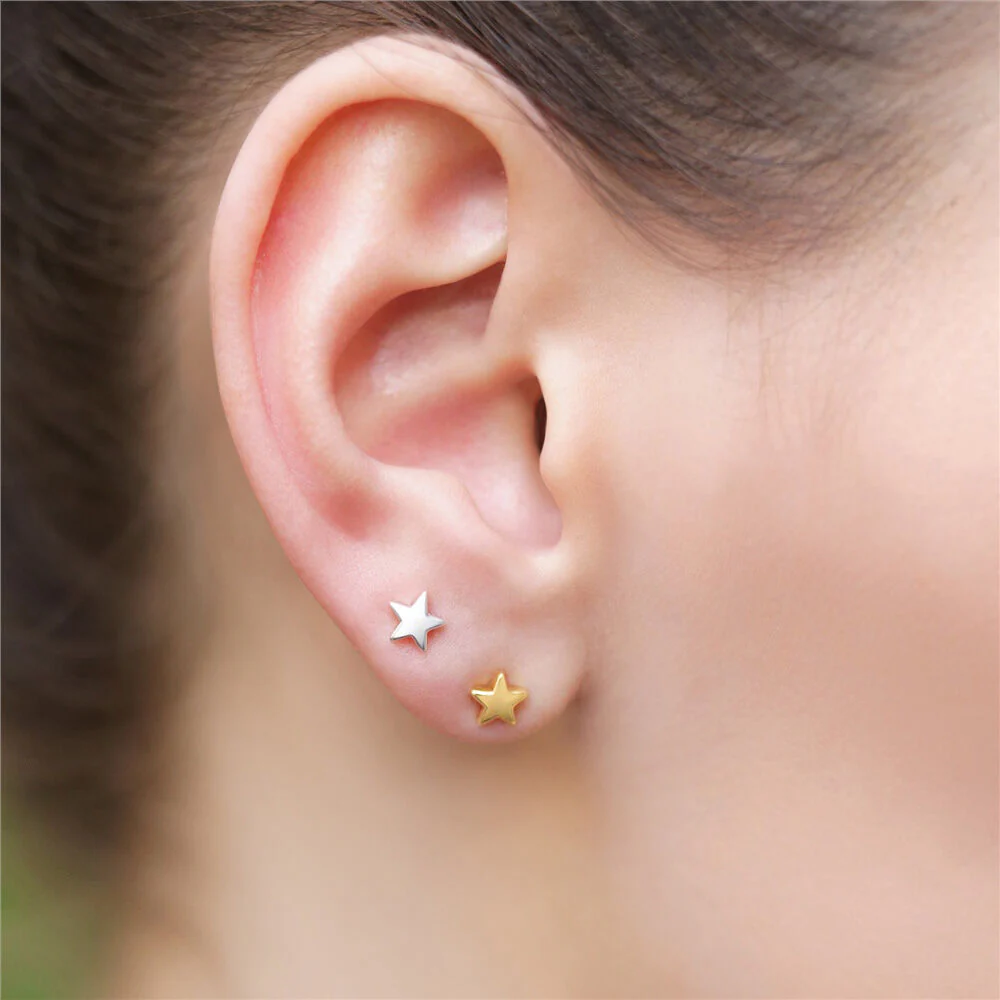 Gold Plated Amy Huberman Newbridge Silverware Sun Star Earrings - Image 2