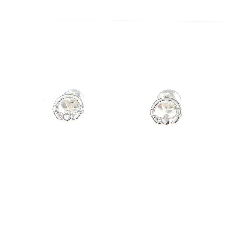 Grá Collection Silver Plated Claddagh Earrings - Image 2
