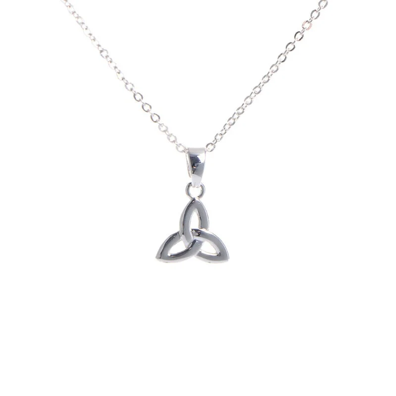 Grá Collection Silver Plated Trinity Knot Necklace