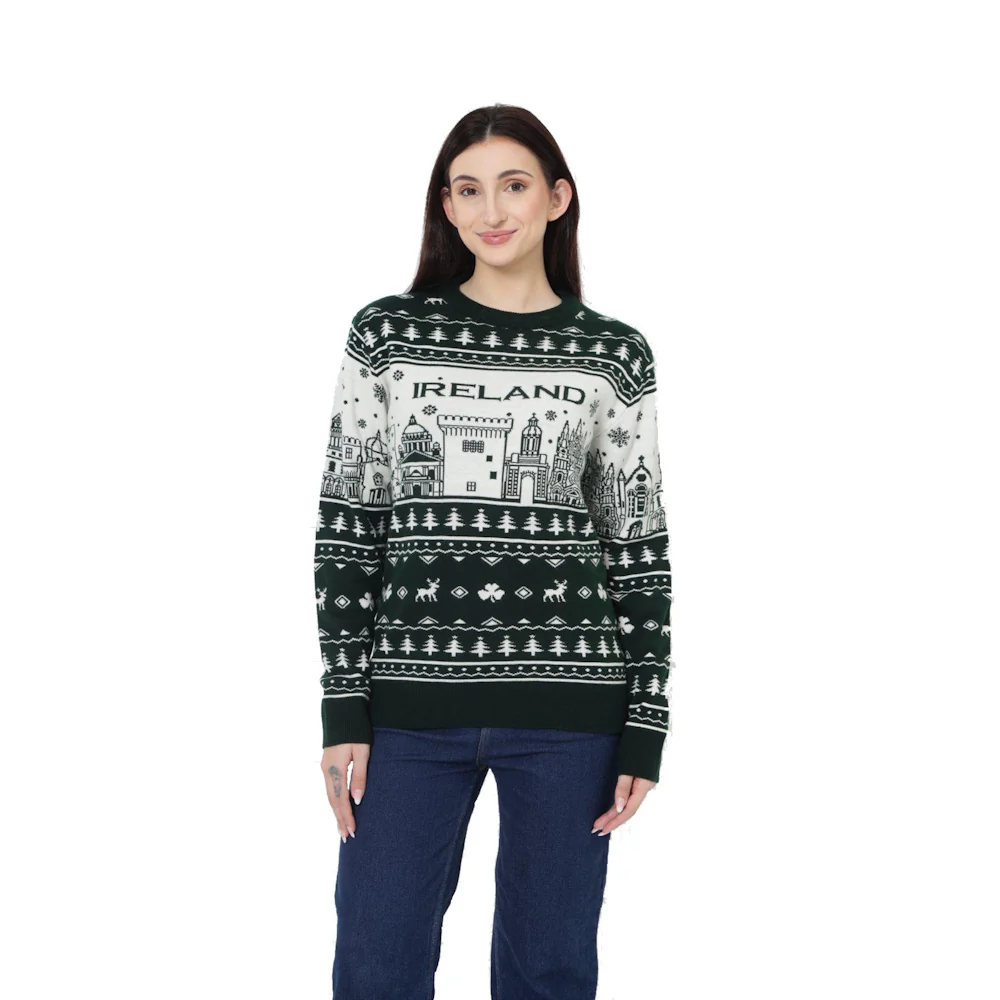 Green & Latte Christmas Jumper - Image 2