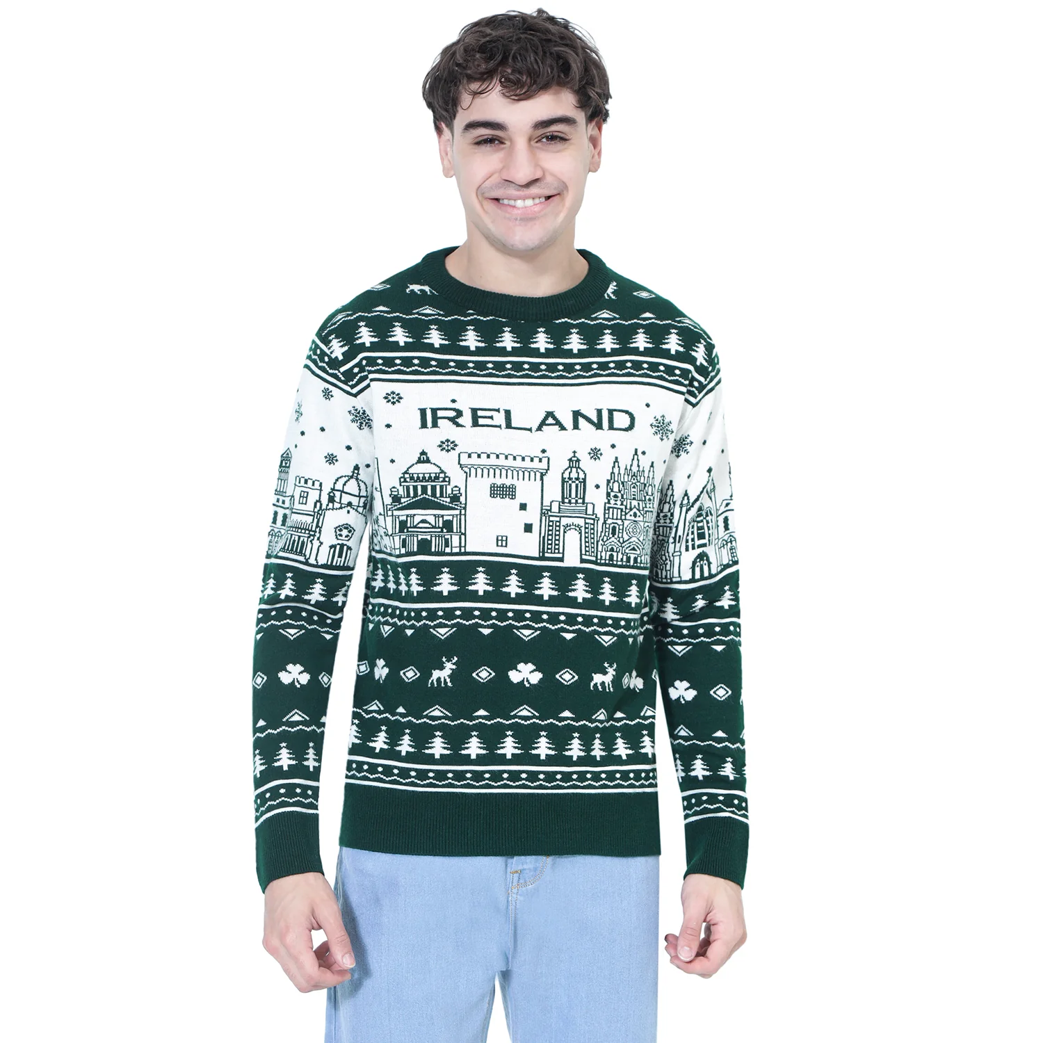 Green & Latte Christmas Jumper - Image 3