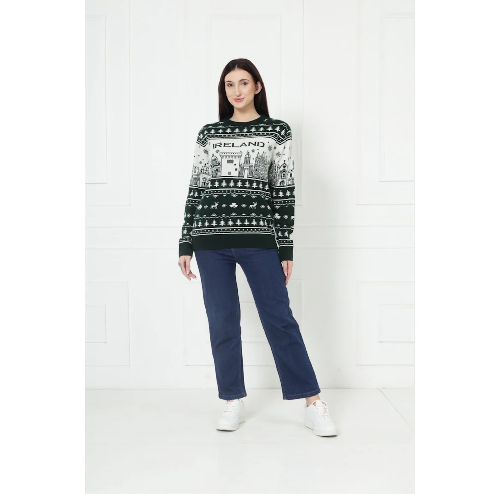 Green & Latte Christmas Jumper - Image 4