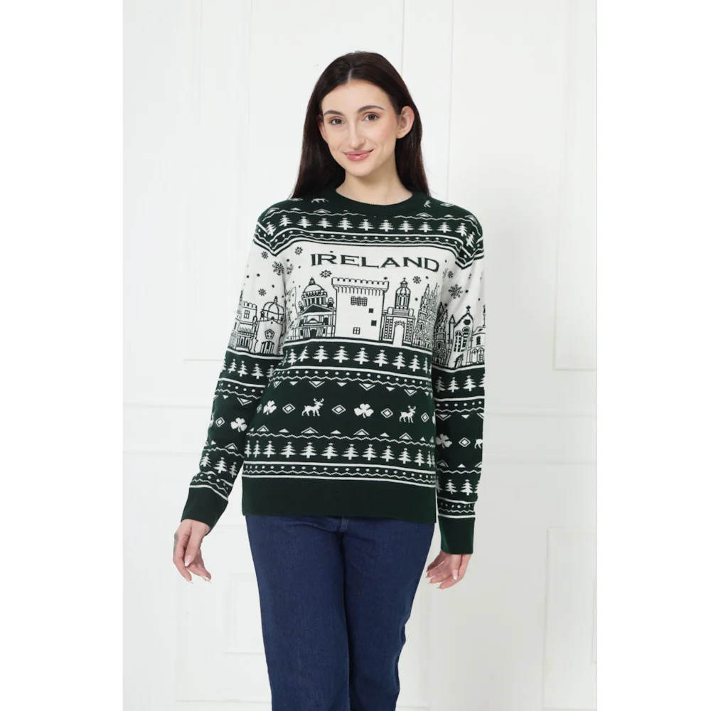 Green & Latte Christmas Jumper - Image 6