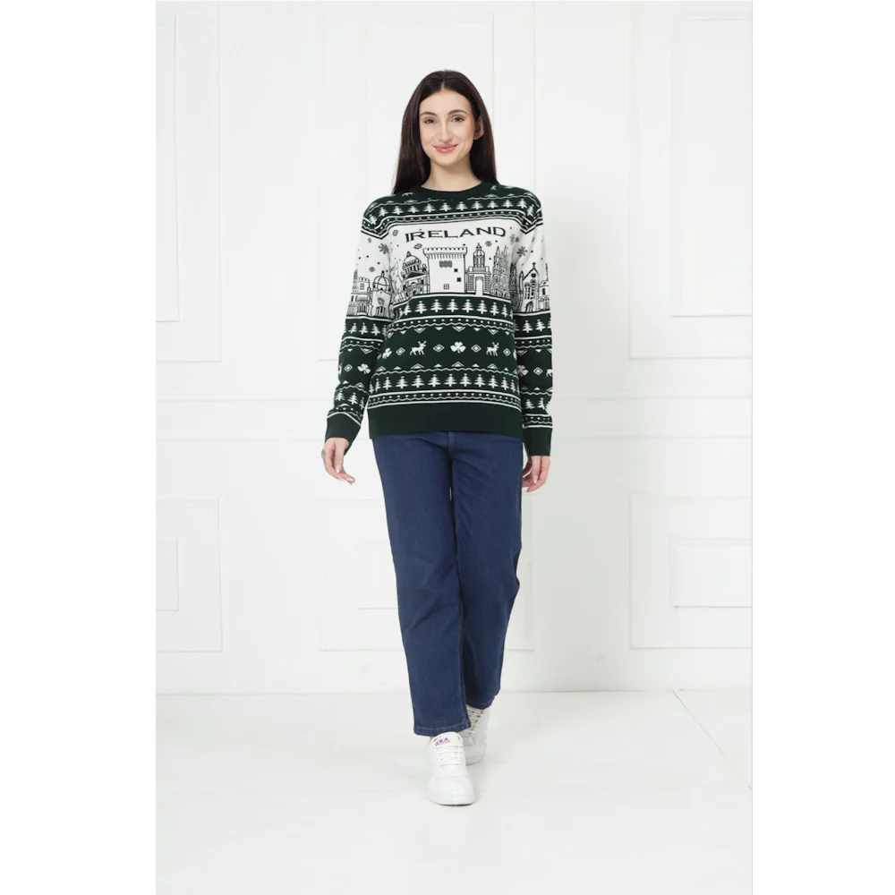 Green & Latte Christmas Jumper - Image 7