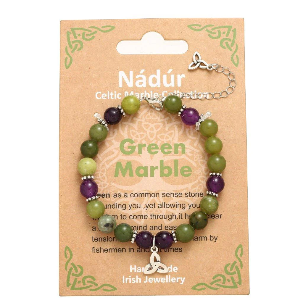 Green Marble Trinity Bracelet - Image 3
