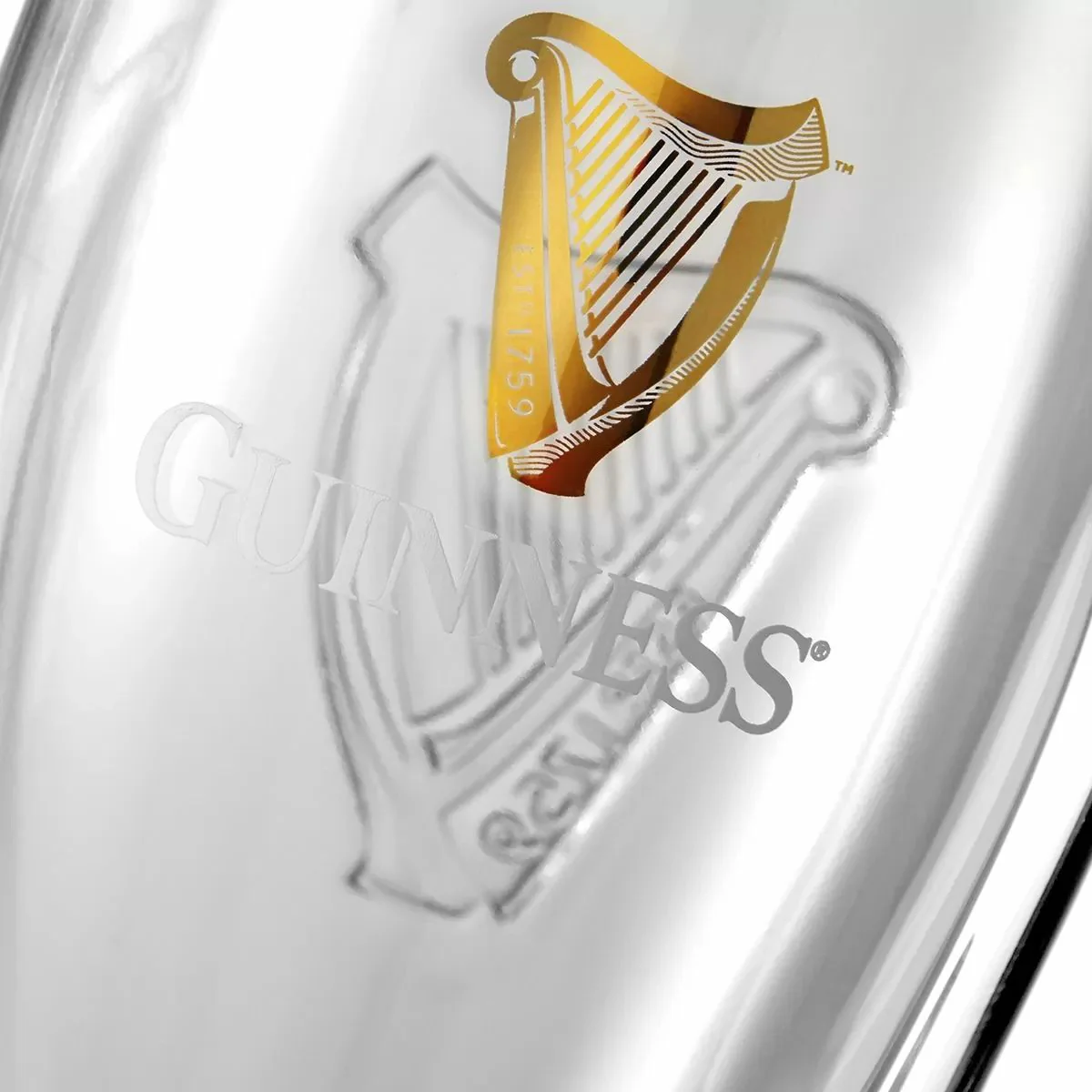 Guinness 540ml Pint Glass With Engraving & Gift Box - Image 6