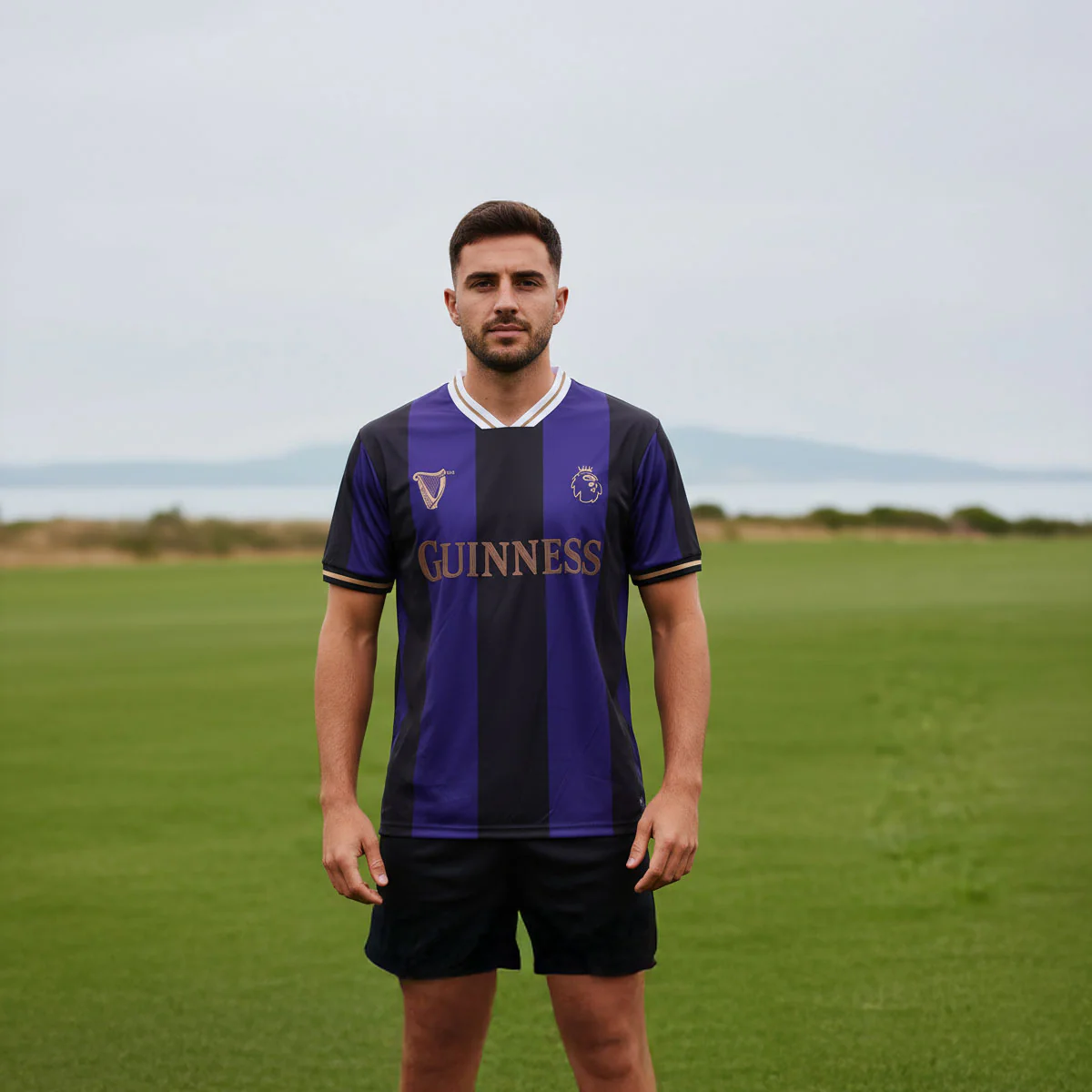 Guinness Black and Purple Premier League Football Top - Image 2