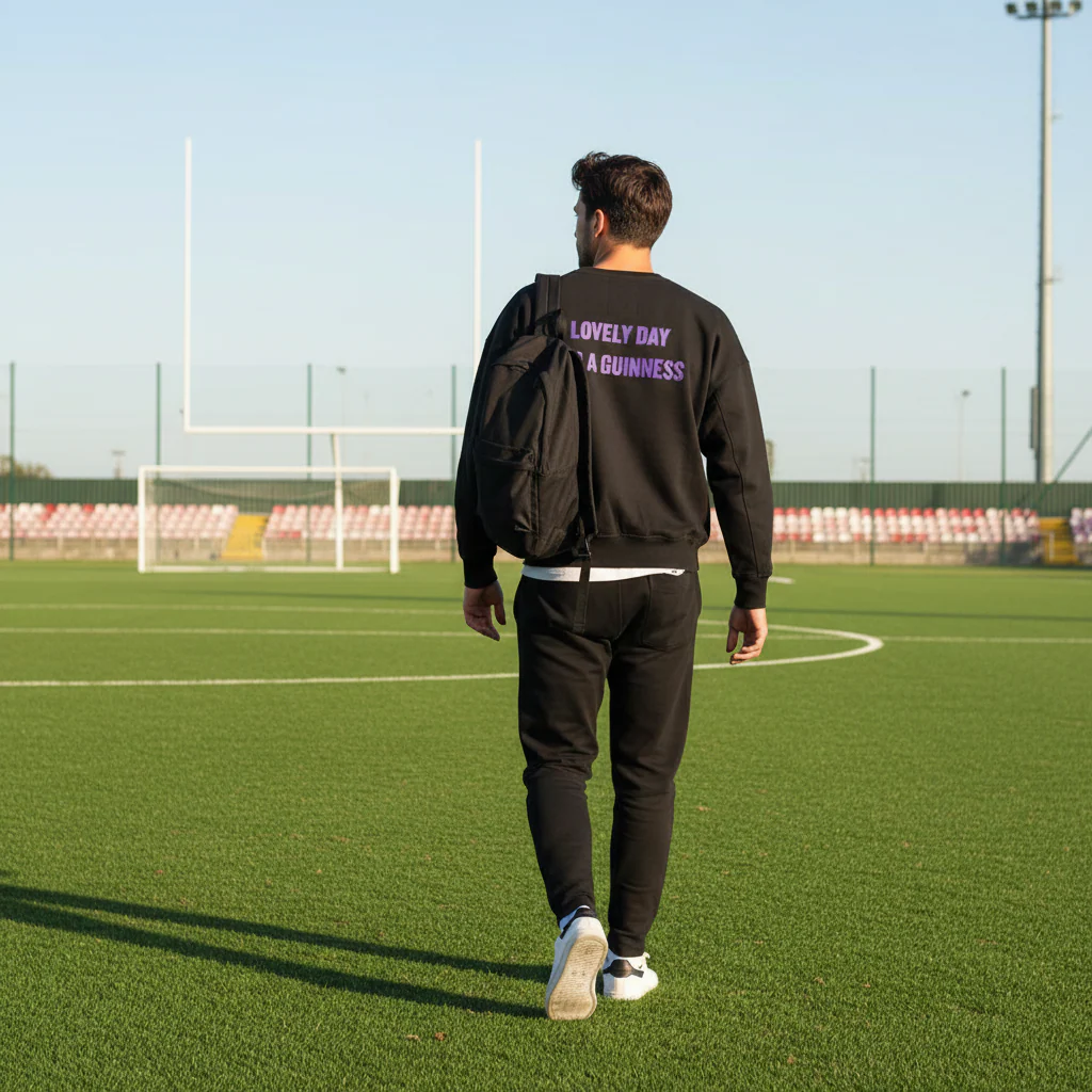 Guinness Black and Purple Premier League Sweatshirt - Image 4